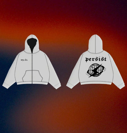 Zip up persist hoodie